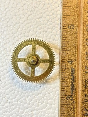 Perivale Clock Movement Chime Side 5th Wheel - Vintage Clock Parts KD3721