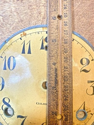 Gilbert Clock Movement Dial Pan 5 1/2 Inch Dia. (See Pics To ID Mvmt)   (KD4426)