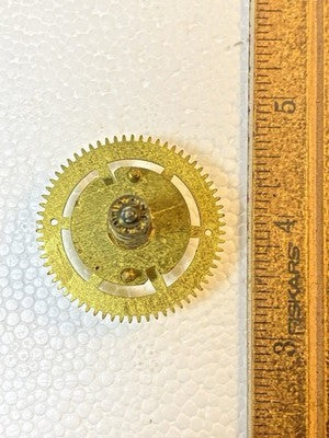 Antique New Haven Clock Movement Strike Side 3rd Wheel  (KD4328)