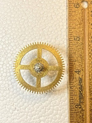Perivale Clock Movement Strike Side 2nd Wheel - Vintage Clock Parts KD3716
