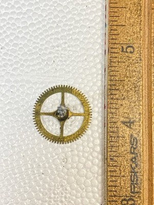 P. Japy (Stamped 1878) Clock Movement Time Side 4th Wheel (KD3032)