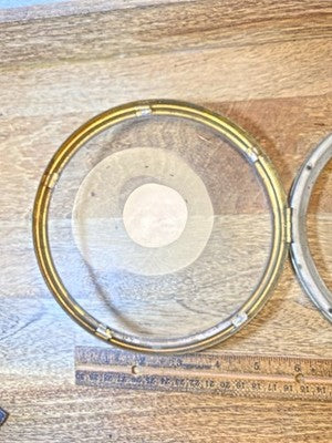 Clock Bezel W/ Convex Glass (6.5 Inch Dia, 5.5 Inch Inner Dia)    KD4402