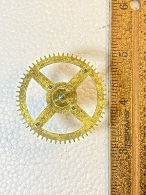 Ingraham (Stamped 5 12) Clock Movement Strike Side 3rd Wheel (KD4299)