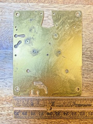 Herschede Clock Movement Back Plate (Pivots Look Good)  (KD4229)
