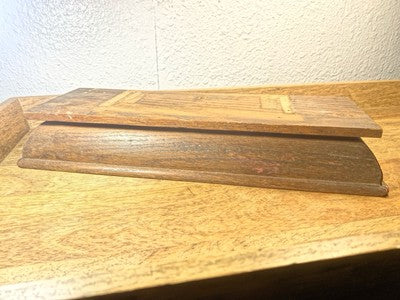 Wooden Mantel Clock Base  (4 3/4 X 13 1/8 X 2 Inches Tall)  (LL5317)