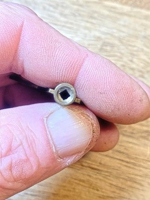 Antique Clock Key (Stamped PM) Size 00 / 2.00mm - Vintage Clock Parts KD3428