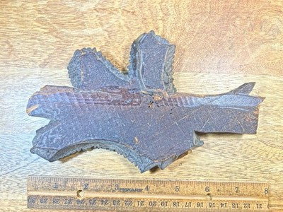 Carved Wood Clock Trim Piece- Vintage Clock Parts KD3292