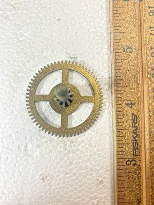 DRGM Clock Movement Strike Side 2nd Wheel (See Pics To ID Movement)   (KD2639)
