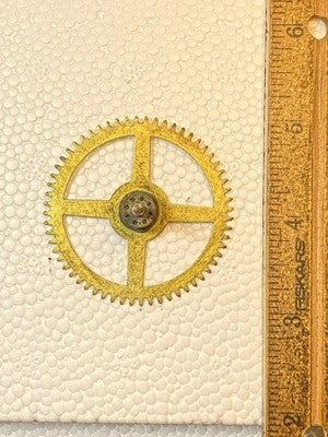 Ingraham (Stamped 12 14) Clock Movement Time Side 2nd Wheel (KD3633)