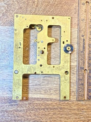 Ingraham (Stamped 5 12) Clock Movement Front Plate (Pivots Look Good) (KD4309)