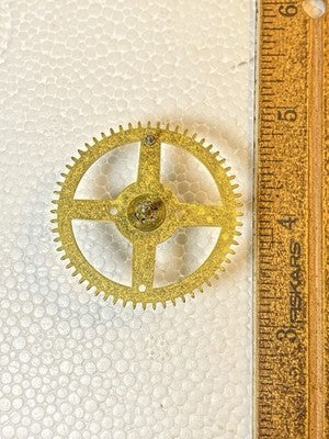 Ingraham (Stamped 5 12) Clock Movement Strike Side 4th Wheel (KD4298)