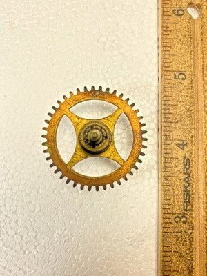 Ingraham (Stamped 12 33) Clock Movement Time Side 4th Wheel (KD2712)