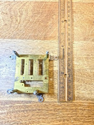 HAC, Hamburg American Clock Movement Back Plate (Pivots Look Good) (KD4192)