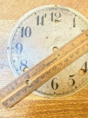 Gilbert Clock Movement (Stamped 30) Dial Pan (See Pics To ID Mvmt)   (KD4593)