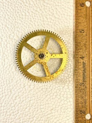 Enfield Clock Movement Time Side 2nd Wheel (See Pics To ID Mvmt) (KD2877)