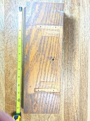 Wooden Mantel Clock Base  (4 3/4 X 13 1/8 X 2 Inches Tall)  (LL5317)