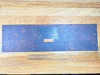 Black Mantel Clock Baseboard 18 11/16 Inch X 5 5/16 Inch    (LL5344)