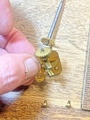 New Haven Clock Movement Pendulum Bridge (See Pics To ID Mvmt)         (KD4458)