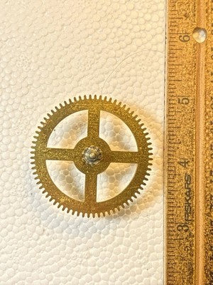 Perivale Clock Movement Time Side 2nd Wheel - Vintage Clock Parts KD3724