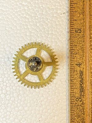 Made In Japan Clock Movement Time Side 3rd Wheel (See Pics To ID Mvmt)  KD4261