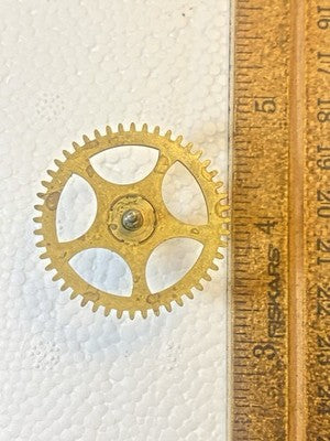 Gilbert Clock Movement (Stamped 24) Time Side 3rd Wheel  (KD4372)