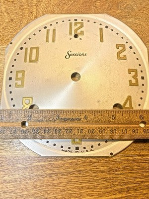 Sessions Clock Dial Pan - Vintage Clock Parts (KD3710)