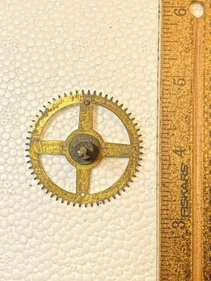 Ingraham (Stamped 12 14) Clock Movement Strike Side 4th Wheel (KD3629)