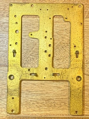 Ingraham (Stamped 10/29) Clock Back Plate - Vintage Clock Parts KD3431