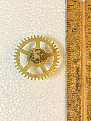 Made In Japan Clock Movement Time Side 4th Wheel (See Pics To ID Mvmt)  KD4260