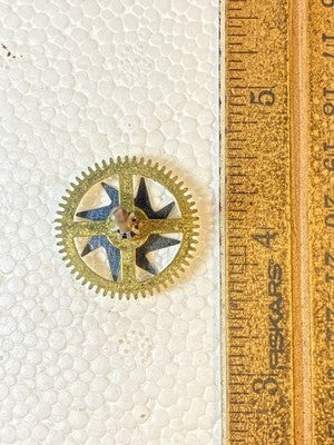 Herschede Clock Movement Strike Side 3rd Wheel (See Pics To ID Mvmt)  (KD4223)