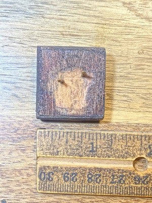 Square Wood Clock Foot      (KD4476)