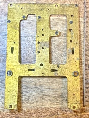 Ingraham (Stamped 10/29) Clock Back Plate - Vintage Clock Parts KD3431