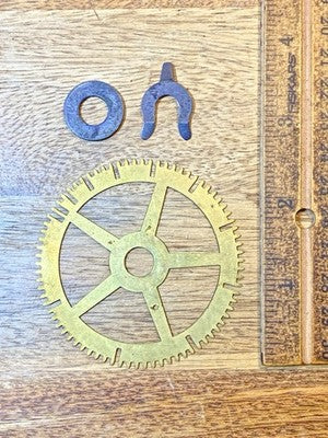 Old Sessions Clock Movement Count Wheel (See Pics to ID Mvmt) (KD4587)