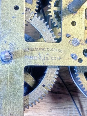 Sessions Clock Movement Hands Post (See Pics To ID Movement) (KD3117)