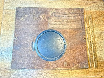 Sessions Clock Case Back Board and Door 9 Inches X  10 3/8 Inches (LL5377)