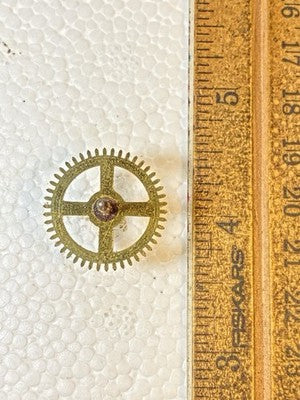 Herschede Clock Movement Time Side 4th Wheel (See Pics To ID Mvmt)  (KD4220)