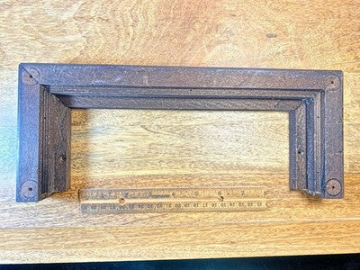 Wooden Mantel Clock Base (12 1/2 X 5 1/8 Inches)    (LL5356)
