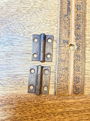Old Clock Door Hinge Set - Vintage Clock Parts KD4234