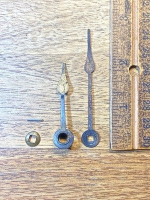 New Haven Clock Movement Hands Set (See Pics To ID Mvmt)         (KD4507)