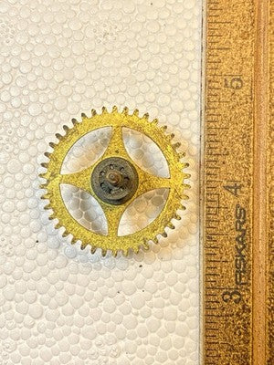 Ingraham (Stamped 12 14) Clock Movement Time Side 4th Wheel (KD3631)