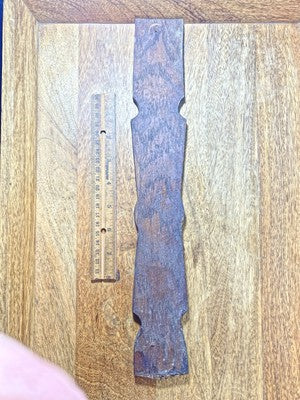 Parlor Or Kitchen Clock Wooden Side Trim (15 5/16 X 2 3/16 Inches)   (LL5310)
