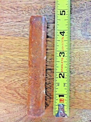 Old Wooden Mantel Clock Column 4 7/16 Inch Tall         (K6653)