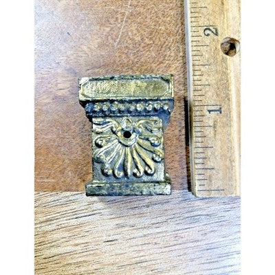Antique Square Mantel Clock Column Capitol (Top) Or Base (K6680)