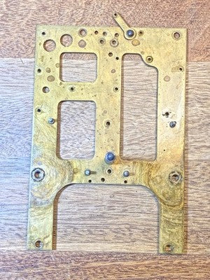 Gilbert Clock Movement (Stamped 24) Back Plate (Pivots Look Good)  (KD4394)