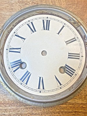 6 1/2 Inch Diameter Parlor Clock Dial Pan      (KD4506)