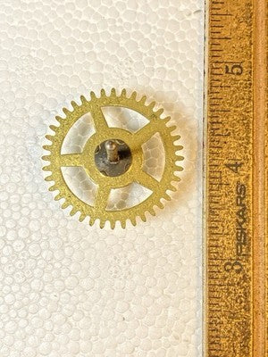 Made In Japan Clock Movement Time Side 4th Wheel (See Pics To ID Mvmt)  KD4260