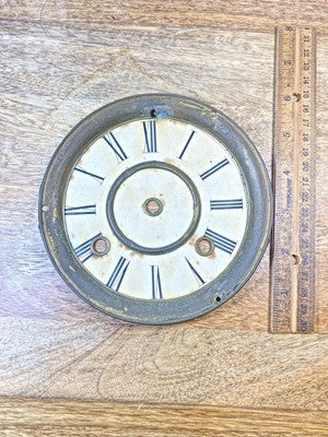 New Haven Clock Movement Dial Pan (See Pics to ID Movement) (KD2534)