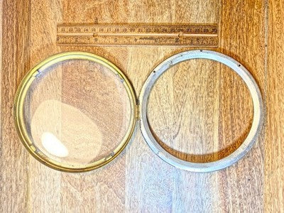Clock Bezel W/ Convex Glass (5 3/4 Inch Dia, 4.9 Inch Inner Dia)    KD4597