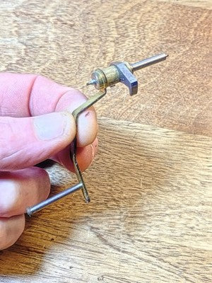 Clock Movement Verge (33.2mm Length, 17.6mm Between Teeth, 1.0mm Pivot) (KD4119)