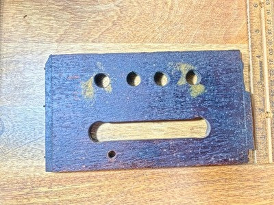 Cuckoo Clock Baseboard 4 1/16 Inch X 7 1/4 Inch - Vintage Clock Parts KD3272